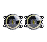 PGQSQVTXF 2pcs Car External LED Fog Light Angel Eye Daytime Running Lamp DRL Car Fog Lamp For Peugeot For Boxer 290 295 2015-2019(8 With Angel Eye)