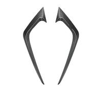 PGQSQVTXF 2PCS Car Front Fog Light Grille Cover Frame Sticker Trim Black Tuning For Ford For Fiesta ST MK6 2012 2013-2017 (Carbon Fiber look)