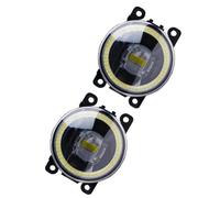 PGQSQVTXF 2pcs Car LED Fog Light For Peugeot For Boxer 290 295 2015-2019 Angel Eye Daytime Running Lamp DRL Car Fog Lamp(1 With Angel Eye)