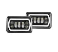 PGQSQVTXF For XR250 XR400 XR650 Black Motorcycle DRL Lamp 4X6 LED Headlight Rectangular Light (2pcs)