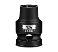 pgroup 3/8-Inch Drive Female Pipe Plug Socket, Impact SAE (1/4 inch), Chamfered 4 Point Square Socket, Cr-Mo Steel