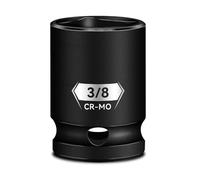 pgroup 3/8-Inch Drive Female Pipe Plug Socket, Impact SAE (3/8 inch), Chamfered 4 Point Square Socket, Cr-Mo Steel