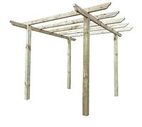 PGS Heavy Duty Wooden Pergola Kit Garden/Patio/BBQ/Hot Tub (Height: 2.4mtre | Width/Length 3m Champion Design Rafters)