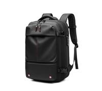 PGSLPH Vacuum Seal Backpack, 60L Expandable Compression Bag, Waterproof and Anti-theft Travel Backpack, Easy to Carry on Plane (Black)