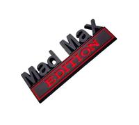 PGVXEM 1/2PCS Mad Max Edition Emblem Sticker Badge Funny Decals Car Truck Replacement Door for Universal Vehicle SUV Motorcycle(1pc Black)