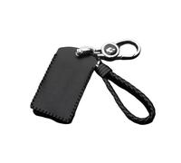 PGVXEM Compatible With EX30 Car Key Case Remote Protection Cover Bag Shell Keychain Ring Holder Fob Accessories Handmade Genuine Leather(Black Key Fob)