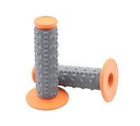 PGVXEM Handle Grip Pro taper Motorcycle Dirt Pit Bike Motocross 7/8" Handlebar Rubber Gel Hand Grips Brake Hands(Orange)
