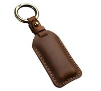 PGVXEM Leather Car Key Case Key Bag Keychain Compatible With Volvo S60 V60 S90 V90 Xc40 C40 Xc60 Xc90 (Brown)
