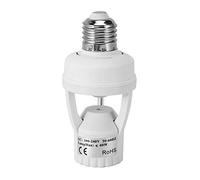 Pgyewhdf AC 110-220V 360 Degrees Pir Induction Motion Sensor IR Infrared Human E27 Plug Socket Switch Base Led Bulb Lamp Holder