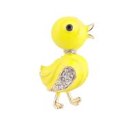 PGYMLSH Cute duck Brooch Pin for Women Yellow Enamel Fashionable Unique Animal Brooches Lapel Pin Dainty Dress Accessories Cute Graduation Honors Easter Jewelry Gift