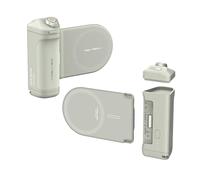 PGYTECH 3 in 1 MagCam Mobile Phone Grip Set, Wireless Charging, Bluetooth Remote, MagSafe Connector, Compatible with iPhone 12-16 and Android 14, Mint Green