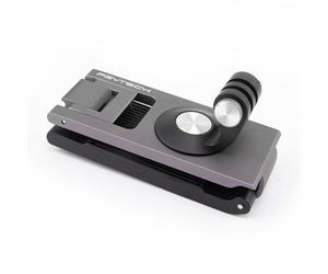 PGYTECH Backpack Shoulder Strap Holder Clip for DJI OSMO Action 5 Pro/4/3/Pocket, for GoPro 13/12/11/10, for Insta360 Action Camera Gimbal Accessories Adjustable Shoulder Pad and 360° Rotating Base