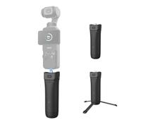 PGYTECH Battery Grip for DJI Osmo Pocket 4/3, 4900mAh Power Bank Handle with Built-in Mini Tripod, Type-C Charging Grip Accessory with 1/4" Thread