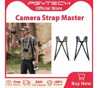 PGYTECH Camera Strap Master, Leather Dual Shoulder Harness for 3 Cameras, Adjustable Camera Harness for Professional Photographe Green