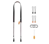 PGYTECH Camera Strap Slim Adjustable Quick Release Leather Shoulder Strap 820-1360mm Lightweight Retro Neck Strap for Mirrorless/Compact/Instax/Digital Cameras, Vintage Style, Midnight Black