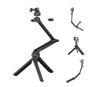 PGYTECH CapLock MantisPod Z, Video Vlogging Tripod for DJI OSMO 360/Action 5 Pro/4/Pocket 3, for Gopro 13/12/11 Action Camera Stick Grip for Insta360 Ace Pro 2/X5/X4/ONE RS with 1/4"-20 Thread Adapter