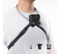PGYTECH CapLock POV Action Camera Neck Mount for DJI OSMO 360/Action 5 Pro/4/3/Pocket, Adjustable Chest Strap and Hand Free Video Vlog Necklace Lanyard Holder for Gopro Hero 13/12/11/10, for Insta360