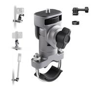 PGYTECH CapLock U-Bolt Handlebar Mount Aluminum Bike Motorcycle Bracket for Insta360 Ace Pro 2/X5, 2 Cushion Block with 1/4" Thread for Gopro, for DJI Osmo 360/Action 6/5pro/Pocket Action Camera