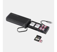 PGYTECH CreateMate High Speed Rugged Memory Card Reader Case USB C SD Black