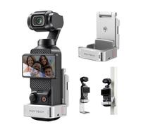 PGYTECH Expansion Cage for Osmo Pocket 3/4/4 Pro, Protective Frame, Silver | Aluminum Alloy Stand, Magnetic Quick Release, Multi Interface Expansion, Cold Shoe Mount & 1/4 Thread, for Xtra Muse
