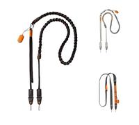 PGYTECH LinkGo Dual Mount Phone Strap,Adjustable Braided Crossbody Rope, Convertible to Wrist Strap, with Quick Mount Bead & Lens Cloth, for iPhone, Android and Most Smartphones, Stellar Black