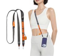 PGYTECH LinkGo Dual Mount Phone Strap, Adjustable Braided Crossbody Rope, Convertible to Wrist Strap, with Quick Mount Bead & Lens Cloth, for iPhone, Android and Most Smartphones