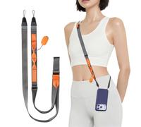 PGYTECH LinkGo Dual-Mount Phone Strap, Quick Release | Dual mounts balance your phone for crossbody, neck or shoulder carry. Quick release Mobile Strap.