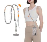 PGYTECH LinkGo Phone Photography Strap, Adjustable Crossbody Strap with Quick Mount Bead, Leans Cleaning Cloth, for iPhone, Android and Most Smartphones, GearUp Braided Style, Mint Green