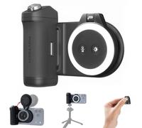 PGYTECH MagCam 2 & MagGlow Kit: 3-in-1 MagSafe Smartphone Grip with 3000mAh Power Bank, Bluetooth Shutter Release & Magnetic LED Fill Light - Professional Photo/Video Set for iPhone 12-17 (Black)