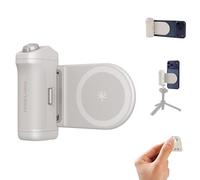 PGYTECH MagCam 2 Phone Grip, 3-in-1 Modular Kit, Bluetooth Remote & Charging Handle & MagSafe Magnetic Wireless Charging Stand, for iPhone 12-17/Android 14 (Misty Gray)