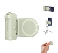 PGYTECH MagCam 2 Phone Grip, 3-in-1 Modular Kit, Bluetooth Remote & Charging Handle & MagSafe Magnetic Wireless Charging Stand, for iPhone 12-17/Android 14 (Mint Green)