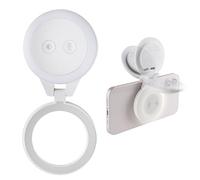 PGYTECH MagGlow Magnetic Phone Fill Light, MagSafe Selfie Light, Portable Magnetic LED Ring Light with Cold/Soft/Warm Light, for Selfies/Photography/Video (Misty Gray)