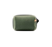 PGYTECH Mini Tech Organizer, Travel Compact Electronics Cable Case, Green | Compact Sail Design, Water Resistant Fabric, Hidden AirTag Pocket, Elastic Loops Organizer for Cable/Power Bank/Battery