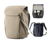 PGYTECH OneGo 2 Camera Backpack 20L with Laptop ipad Compartment, Water-Resistant Camera Bag for Urban & Travel Photography Compatible with Sony/Canon/Nikon/DSLR/SLR Mirrorless Cameras, Sand Khaki