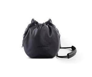 PGYTECH OneGo Drawstring Camera Shoulder Bag Handbag, Soft Leather Camera Case Pouch Compatible with Mirrorless Cameras/Nikon/Canon/Sony/Fujifilm, for Instax/Action Cameras/DJI OSMO Pocket 4/3, Black