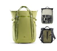 PGYTECH OneGo Roamer Camera Backpack 18L as a Casual Tote Backpack, Green | Water-Resistant Backpack for DSLR/Mirrorless, DJI Mavic, 15" MacBook Air, Tripod Holder, for Commuting and Street Photography