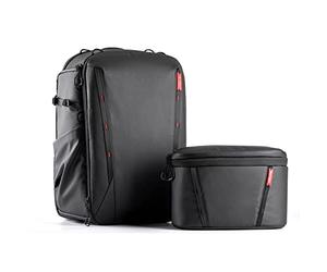 PGYTECH OneMo 2 Photography Camera Backpack 25L, Expandable to 33L, Black | Includes 2-in-1 Shoulder Bag, Laptop Compartment, Waterproof Rain Cover, Professional Organization, DSLR, Mirrorless, Drone