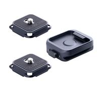 PGYTECH Quick Release Plate & Clamp, Arca Swiss Plate Camera Mount with 1/4" to 3/8" Screw Thread for Sony/Nikon/Fuji/DJI Switch Between Tripods/Gimbals/Sliders/Stabilizers (Two Plates + Clamp)