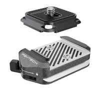 PGYTECH Quick Release Plate & Clamp V2, Arca Swiss Plate Camera Mount with 1/4" to 3/8" Screw Thread for Sony/Nikon/Fuji/Canon/DJI Switch Between Tripod/Monopod/Slider/Stabilizers(Clamp + Plate)