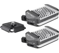PGYTECH Quick Release Plate & Clamp V2, Two Clamps + Plate | Arca Swiss Plate Camera Mount, 1/4" to 3/8" Screw Thread, Sony/Nikon/Fuji/DJI Compatible