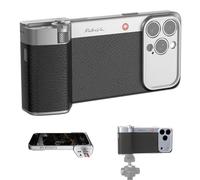 PGYTECH RetroVa Grip Kit for iPhone 16 Pro Max, Vintage Phone Case with Quick-Release Bluetooth Shutter Grip, MicroSD Slot, 1/4"-20 Thread, Physical Controls & App Integration (for iPhone 16 Pro Max)