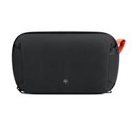PGYTECH Tech Organizer V2, Travel Cable Electronics Accessory Pouch, Black | 180° Clamshell Opening, Water-Resistant Fabric, Hidden AirTag Pocket, YKK Zipper Organizer for Cable Battery Charger Card