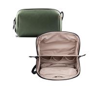 PGYTECH Travel Toiletry Bag for Men & Women, Hanging Compact Travel Pouch, Waterproof Dopp Kit for Traveling, Shaving Bag Makeup Bag Organizer for Toiletries, Cosmetics, Green