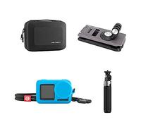 PGYTECH UK DJI Osmo Action Travel Set with Silicon Rubber Case & Lens Cover, Handle Grip/Extension Pole Tripod, Strap Holder and Carrying Case (P-11B-027)