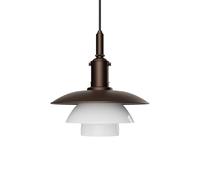 PH 3/3 Aged Brass Opal pendant light Louis Poulsen