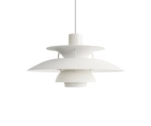 PH 5 Monochrome Pendant light Louis Poulsen White - 5714693431151
