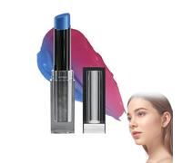 PH Adjusting Lip & Cheek Tint Gloss Lipgloss, So Pretty Lipstick, Long Lasting Moisturizing PH Changing Lipstick Balm Temperature Lip Gloss for Women (Blue, 10cm)