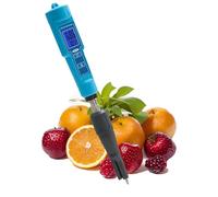 pH and Temperature Meter - LCD Display, Automatic Calibration, Portable Digital Acidity Tester for Food, Soil, Fruits, Meat (Battery Not Included)
