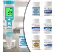 pH Buffer Calibration Solution 12.88 /cm Conductivity Salinity Test Equipment Measurement Standard 25ml Laboratory Grade(1382ppm)