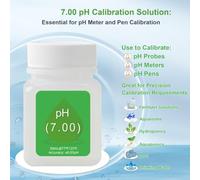 pH Calibration Solution Kit 50ml with 4.0, 7.0, 10.0 Buffer and ORP222mv Storage Solution for pH Probe Maintenance, KCl Compatible, Color-Coded Labels, ±0.01(7)